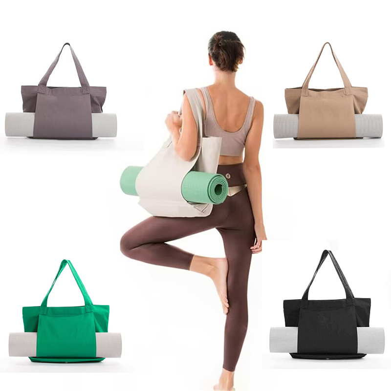 Pilates Yoga Bag - โยคะพิลาทิสเบาะกระเป๋าผ้าใบกระเป๋าถืออุปกรณ์ออกกําลังกายกลางแจ้งโยคะกระเป๋าสะพายกระเป๋าเก็บ