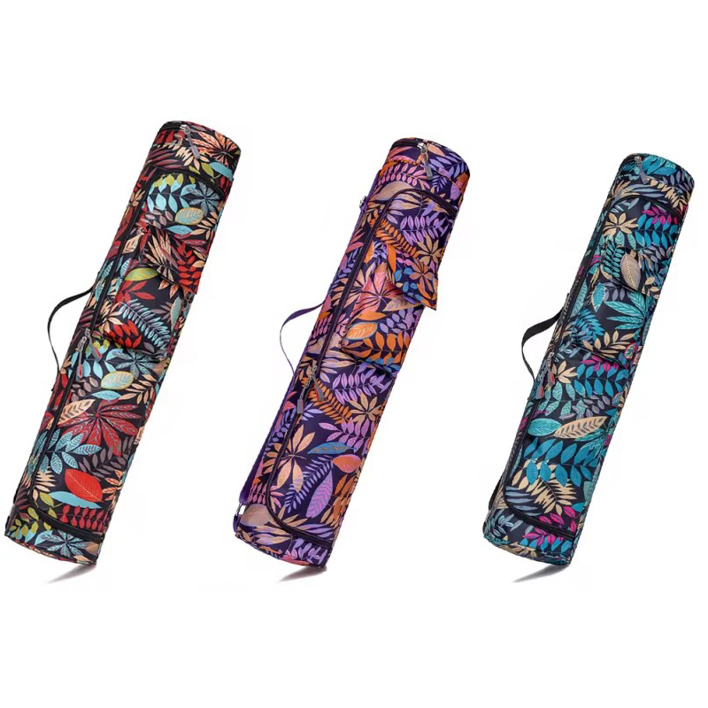 Pilates Yoga Bag - กระเป๋าโยคะพิมพ์ลายใหม่ กระเป๋าใส่เสื่อโยคะ กระเป๋าใส่เสื่อกีฬา กระเป๋าใส่เสื่อพิลาทิส กระเป๋าเป้สะพายหลังสำหรับเต้น กระเป๋าใส่เสื่อฟิตเนส