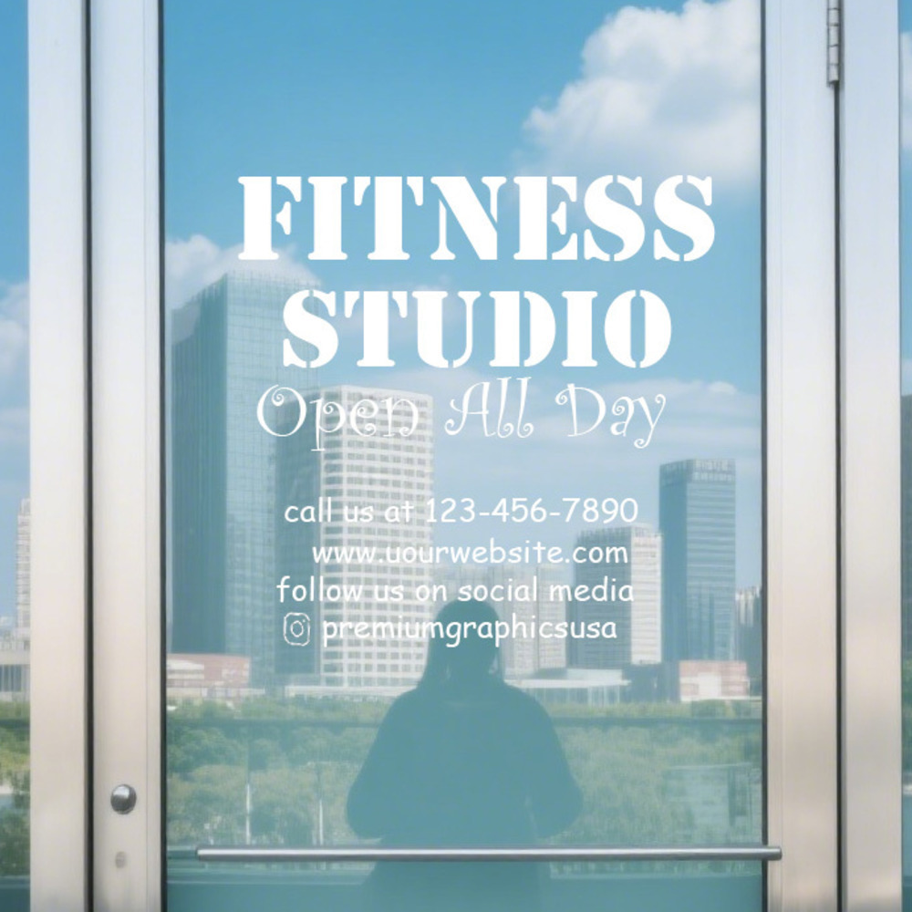 Pilates Yoga Or - สติกเกอร์หน้าต่างสตูดิโอที่ปรับแต่งได้ / ชื่อบริษัทของคุณหรือสติกเกอร์ไวนิลหน้าร้านประตูหน้าต่างตัวอักษรโยคะพิลาทิสยิม Cyc