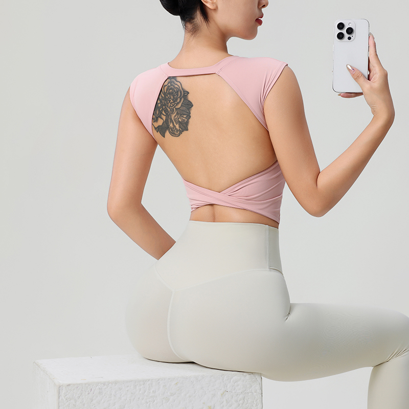 ผู้หญิงBacklessฟิตเนสเสื้อผ้าF - Yoga Strap Cotton บทวิจารณ์และราคา