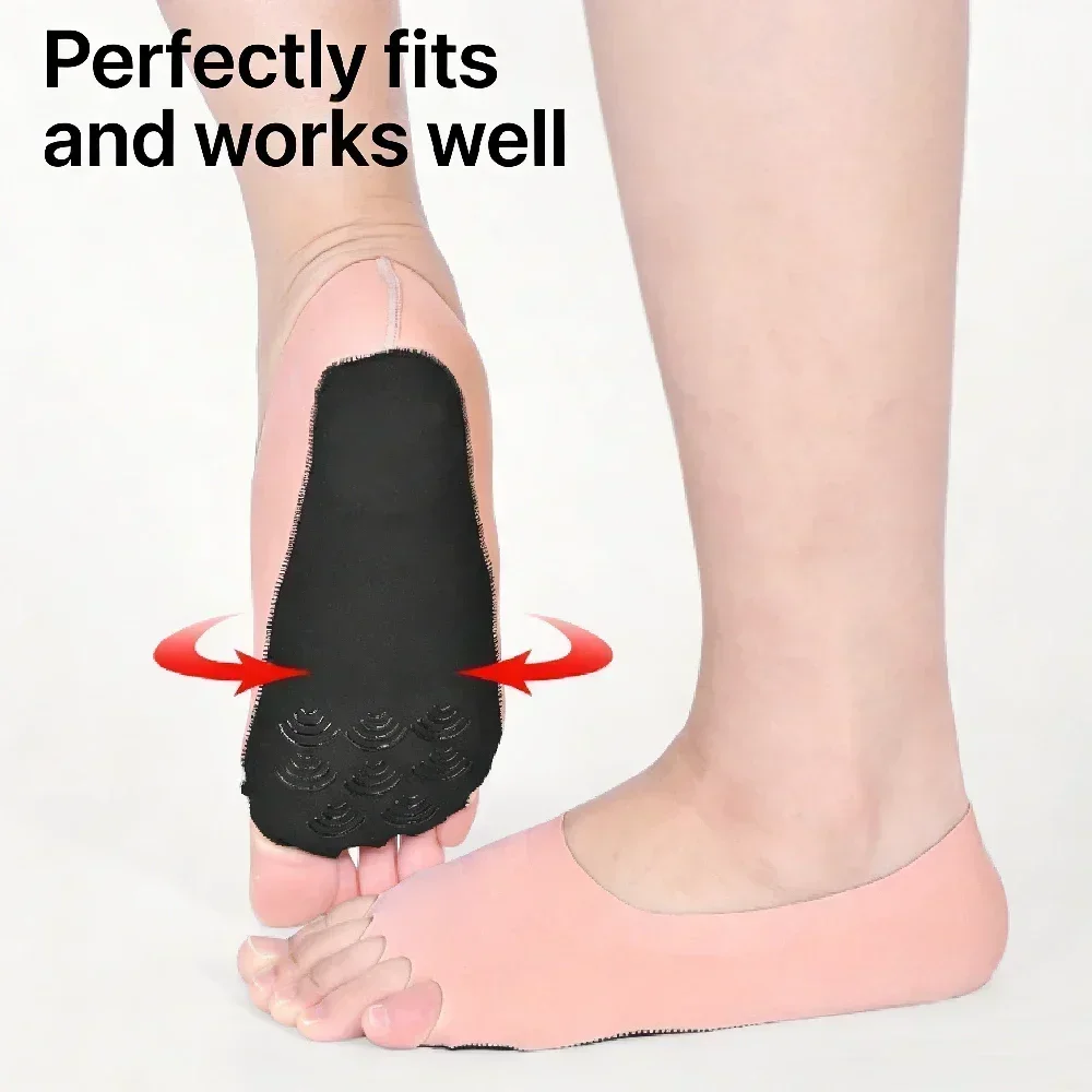 ถุงเท้าโยคะพิลาทิสแบบไม่มีนิ้ว - Pilates Yoga Grip Socks บทวิจารณ์และราคา