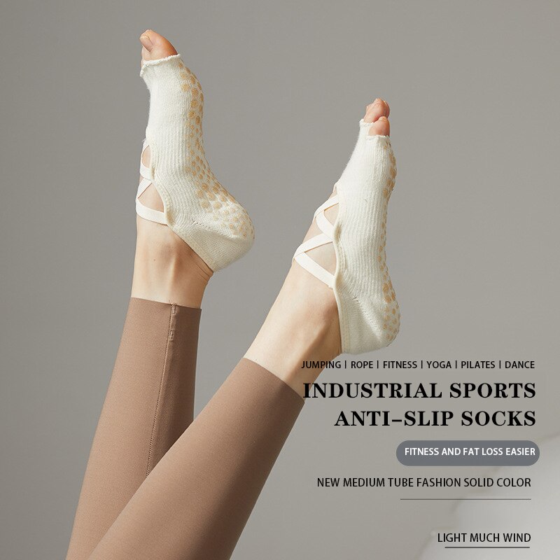 ถุงเท้าโยคะสำหรับผู้หญิงถุงเท้ - Pilates Yoga Grip Socks บทวิจารณ์และราคา