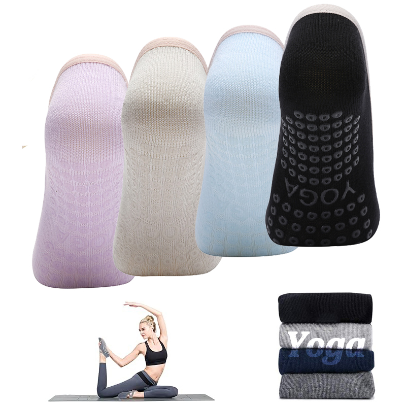 ถุงเท้าพิลาทิสกันลื่นสำหรับผู้ - Pilates Yoga Grip Socks บทวิจารณ์และราคา