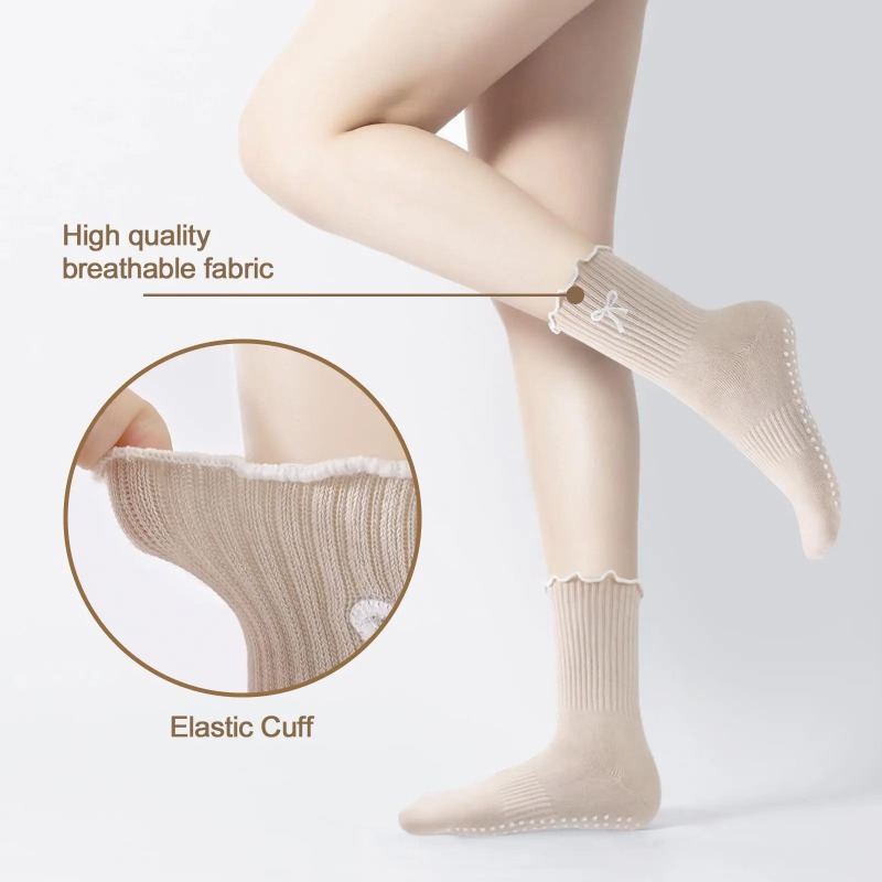ถุงเท้าโยคะมืออาชีพ สายรัดผ้าฝ - Yoga Strap Cotton บทวิจารณ์และราคา