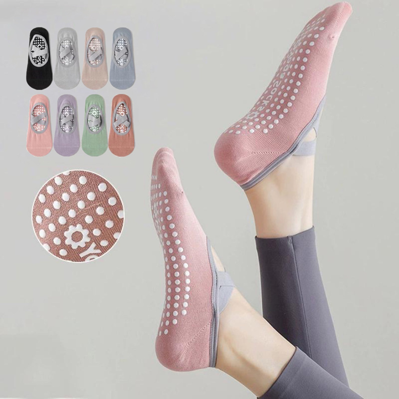 Breathable ผ้าเช็ดตัวด้านล่างถ - Pilates Yoga Grip Socks บทวิจารณ์และราคา