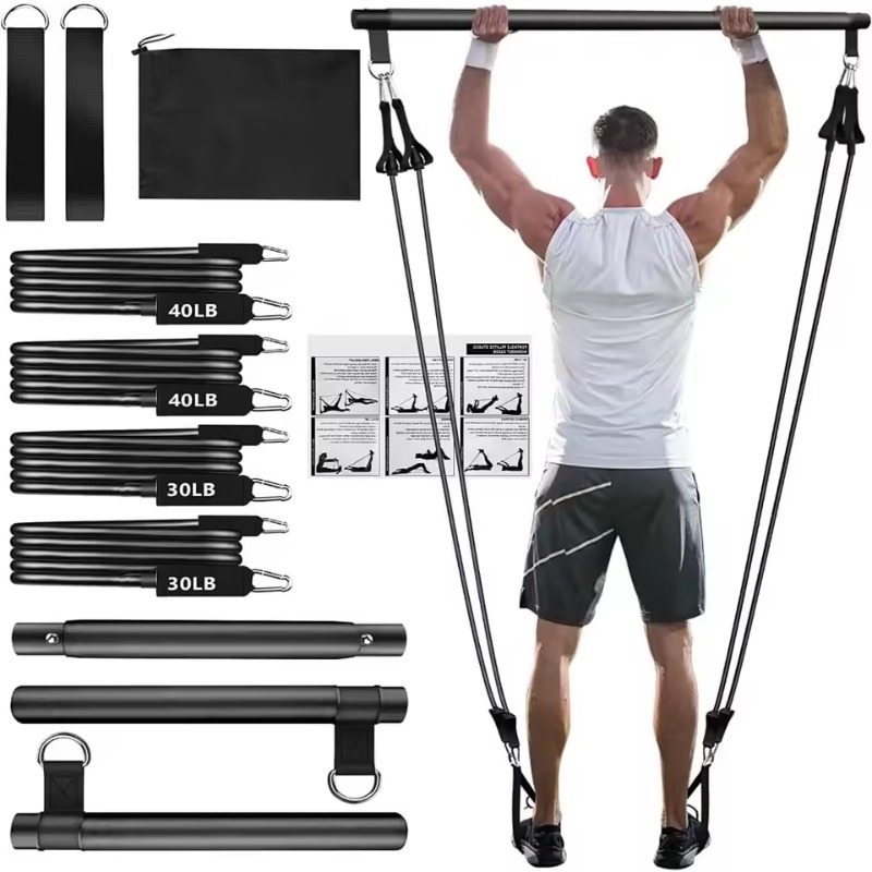 ชุดอุปกรณ์พิลาทิสพร้อมแถบยางยื - Pilates Yoga Barı บทวิจารณ์และราคา