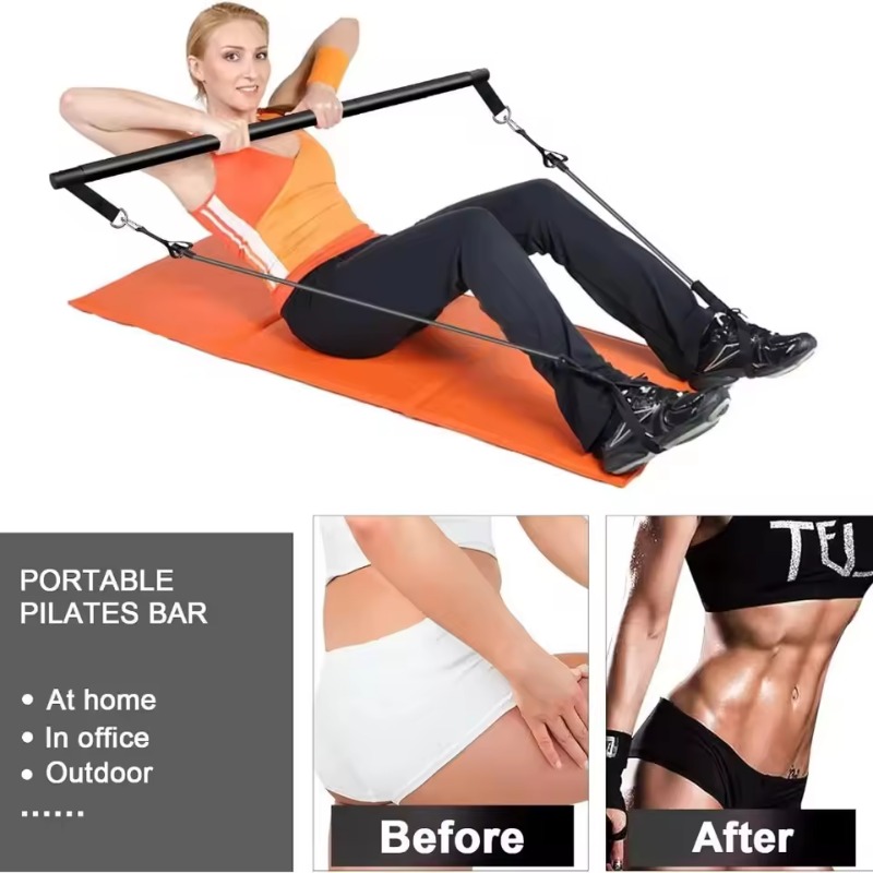ชุดอุปกรณ์พิลาทิสพร้อมแถบยางยื - Pilates Yoga Barı บทวิจารณ์และราคา