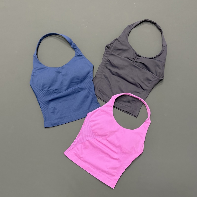 เสื้อกีฬาผู้หญิงแบบผูกคอ ไร้ตะ - Yoga Strap Cotton บทวิจารณ์และราคา