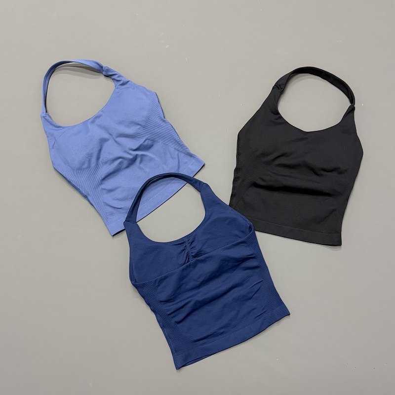 เสื้อกีฬาผู้หญิงแบบผูกคอ ไร้ตะ - Yoga Strap Cotton บทวิจารณ์และราคา