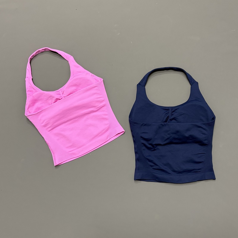 เสื้อกีฬาผู้หญิงแบบผูกคอ ไร้ตะ - Yoga Strap Cotton บทวิจารณ์และราคา