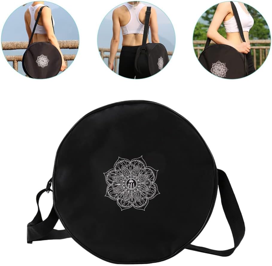 กระเป๋าล้อโยคะไนลอนสีดําดอกไม้ - Pilates Yoga Bag บทวิจารณ์และราคา
