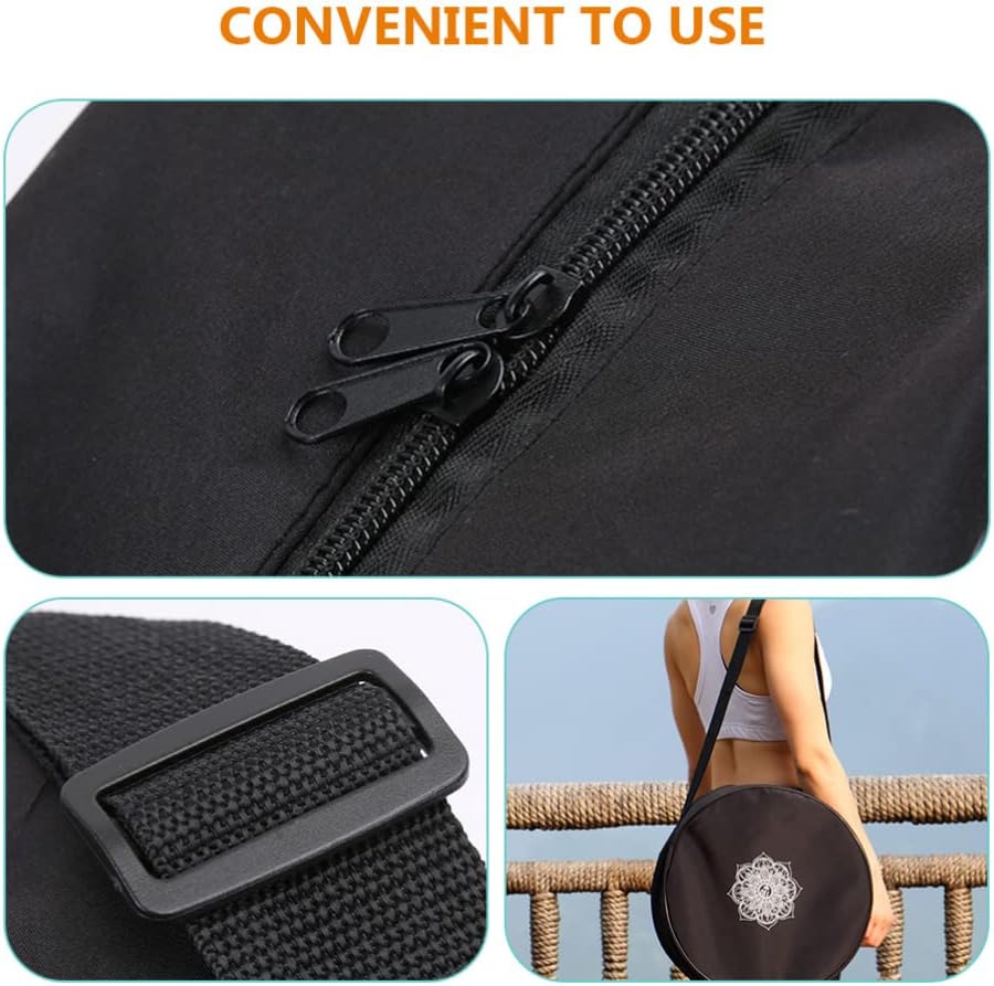 กระเป๋าล้อโยคะไนลอนสีดําดอกไม้ - Pilates Yoga Bag บทวิจารณ์และราคา