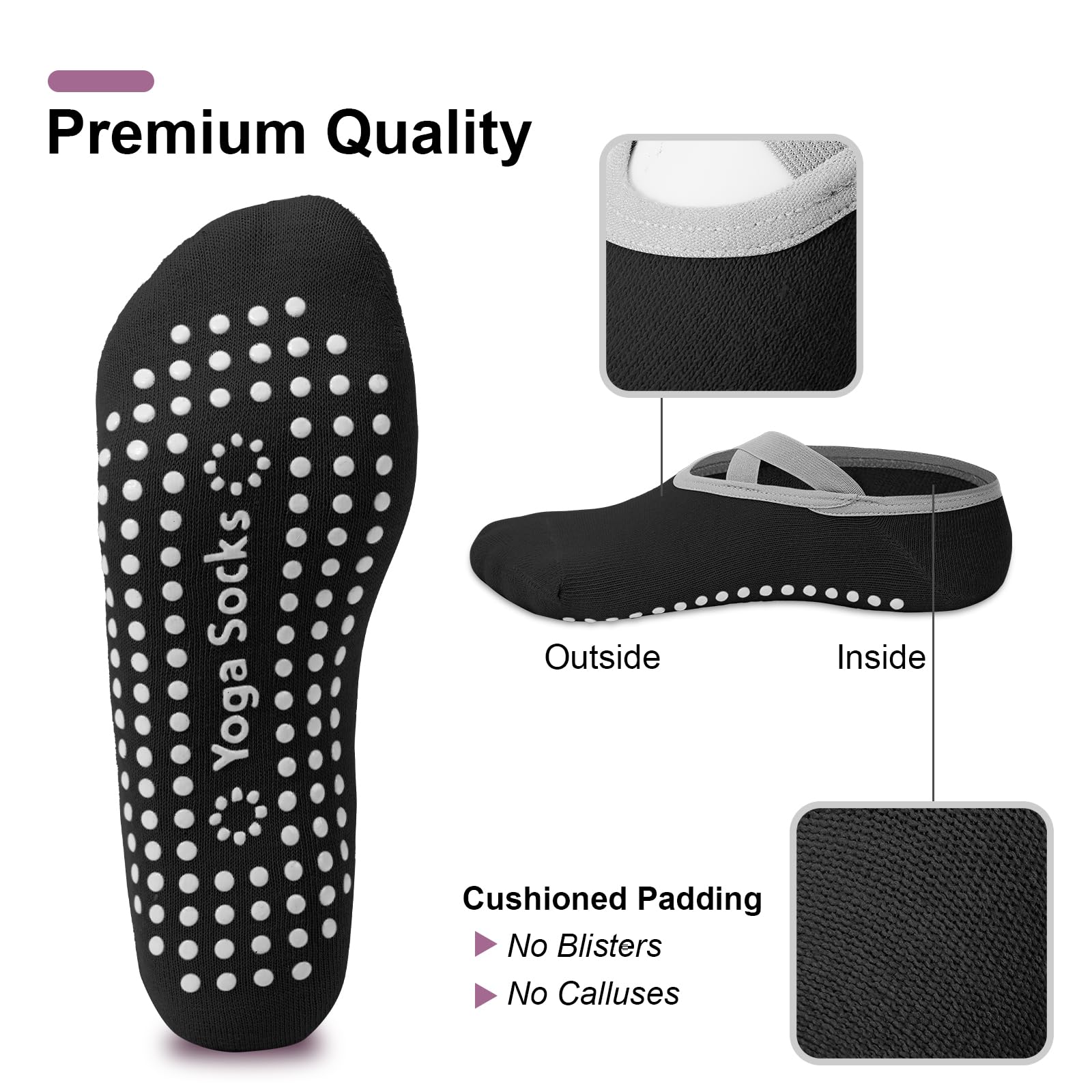 ถุงเท้าพิลาทิสสำหรับผู้หญิง 4  - Pilates Yoga Bag บทวิจารณ์และราคา