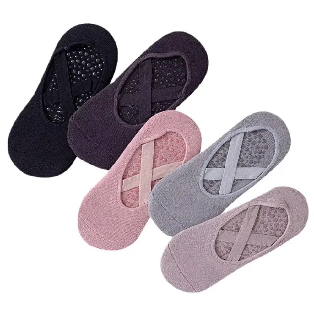 1/3 คู่ ถุงเท้าโยคะ ผู้หญิง ผ้ - Pilates Yoga Grip Socks บทวิจารณ์และราคา