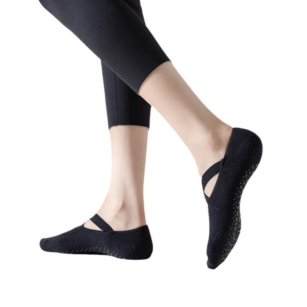1/3 คู่ ถุงเท้าโยคะ ผู้หญิง ผ้ - Pilates Yoga Grip Socks บทวิจารณ์และราคา
