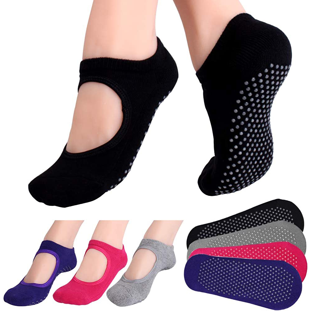 Backless Non-SLIP ฟิตเนสพิลาทิ - Pilates Yoga Grip Socks บทวิจารณ์และราคา