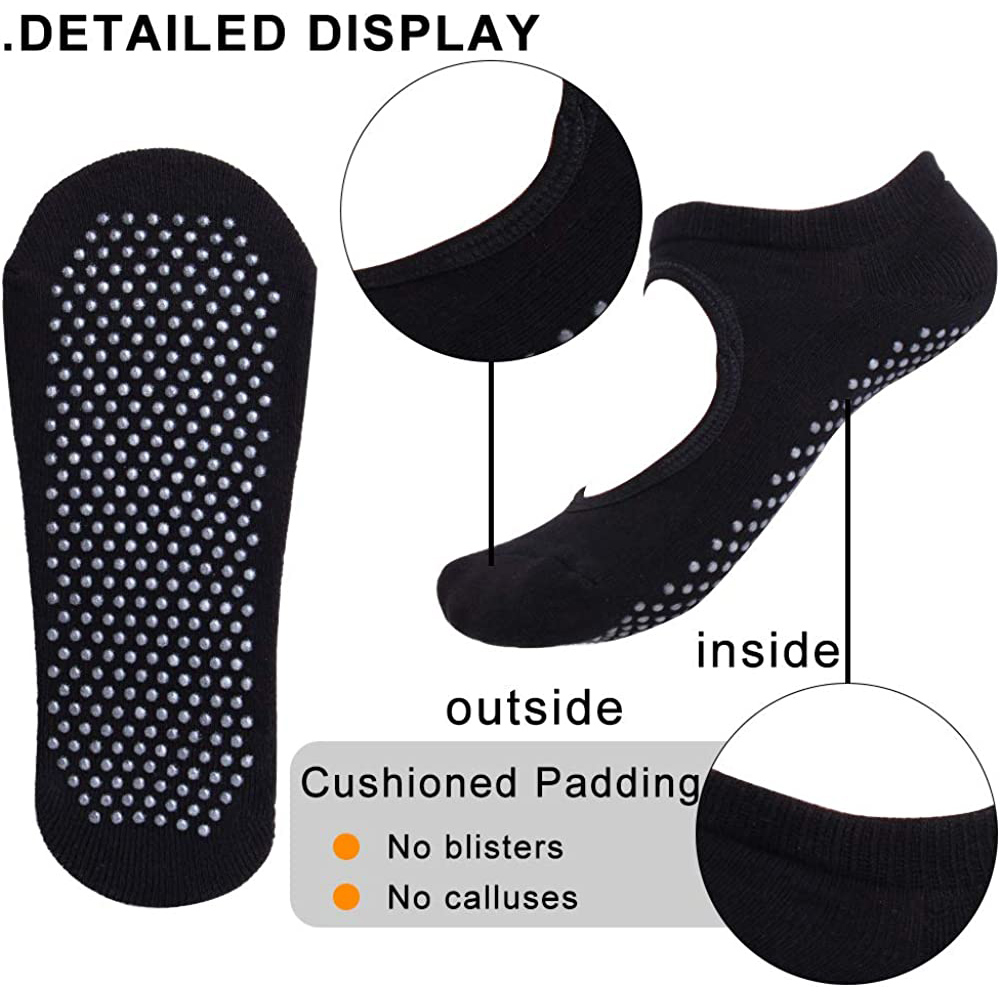 Backless Non-SLIP ฟิตเนสพิลาทิ - Pilates Yoga Grip Socks บทวิจารณ์และราคา