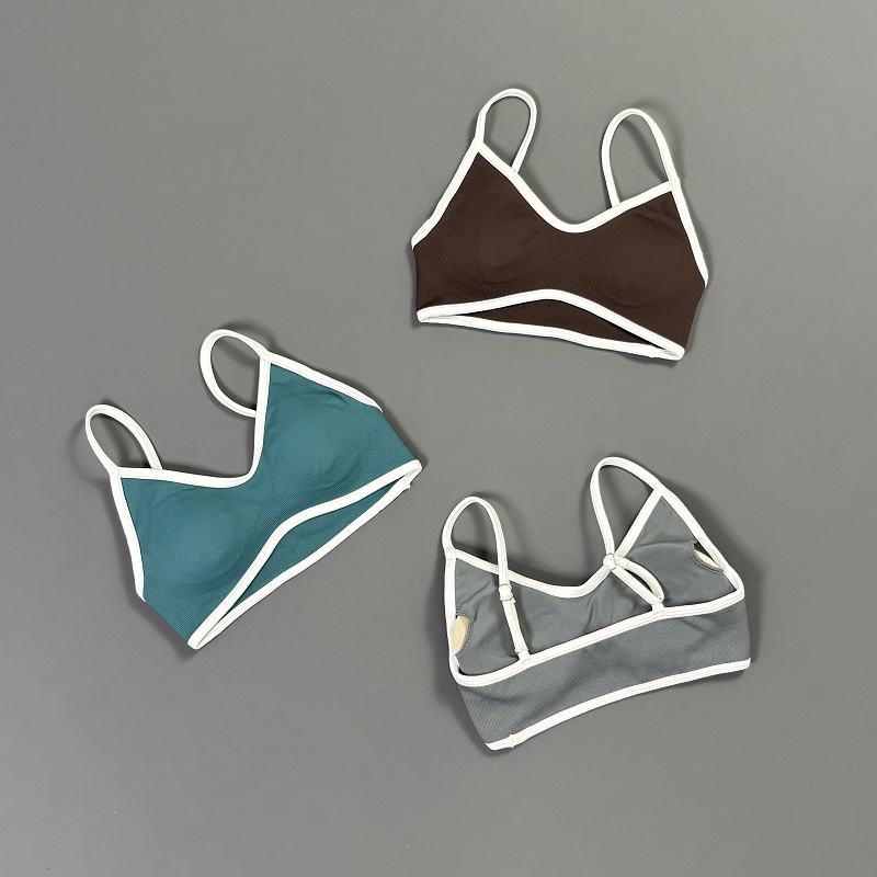 เสื้อชั้นในโยคะแบบมีสายรัดคอวี - Yoga Strap Cotton บทวิจารณ์และราคา