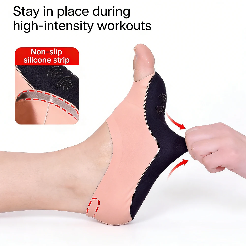 1 คู่ถุงเท้าโยคะแบบไม่มีนิ้วเท - Pilates Yoga Grip Socks บทวิจารณ์และราคา