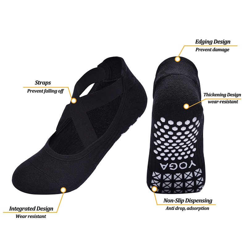 ถุงเท้าโยคะกันลื่นสำหรับผู้หญิ - Pilates Yoga Grip Socks บทวิจารณ์และราคา