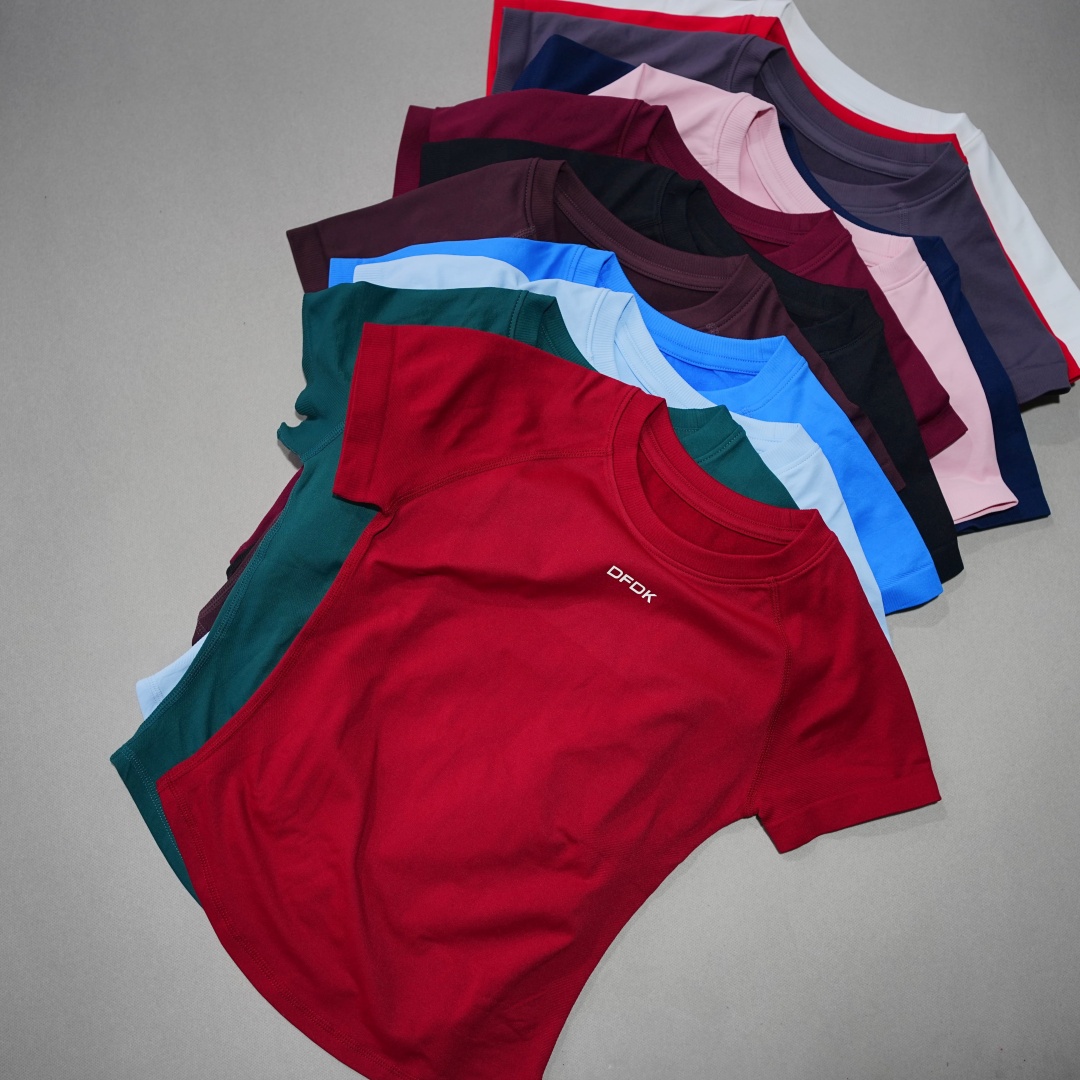 DFDK เสื้อยืดแขนสั้นผู้หญิงแบบ - Yoga Strap Cotton บทวิจารณ์และราคา
