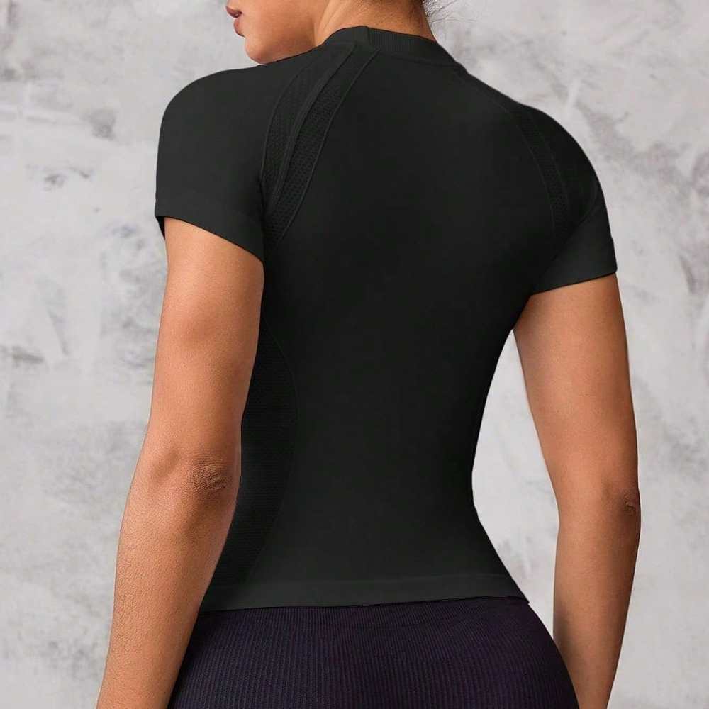 เสื้อกีฬาแขนสั้นสำหรับผู้หญิง  - Yoga Strap Cotton บทวิจารณ์และราคา
