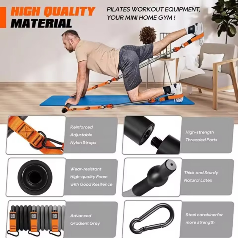 ชุดอุปกรณ์พิลาทิสบาร์พร้อมสายย - Pilates Yoga Barı บทวิจารณ์และราคา
