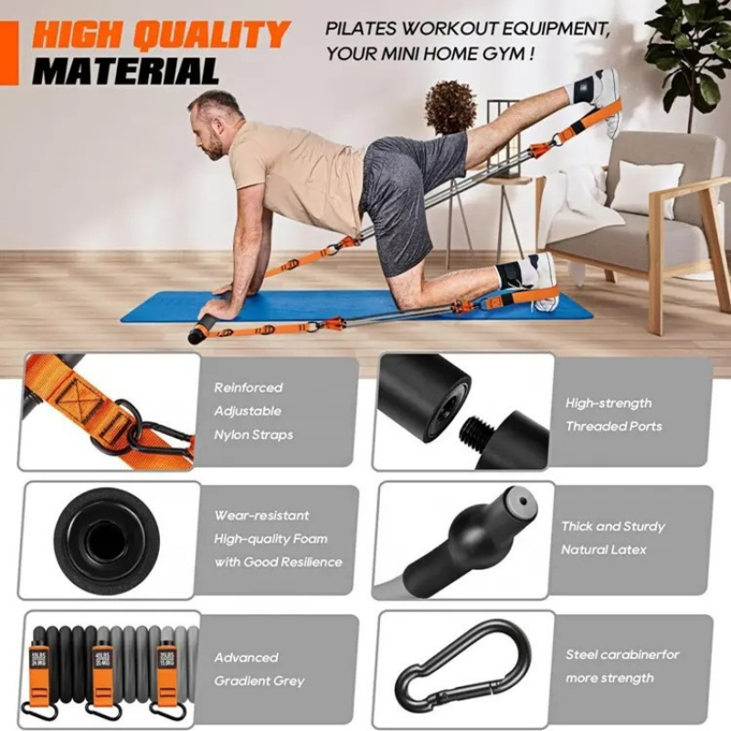 ชุดอุปกรณ์พิลาทิสบาร์พร้อมแถบต - Pilates Yoga Barı บทวิจารณ์และราคา