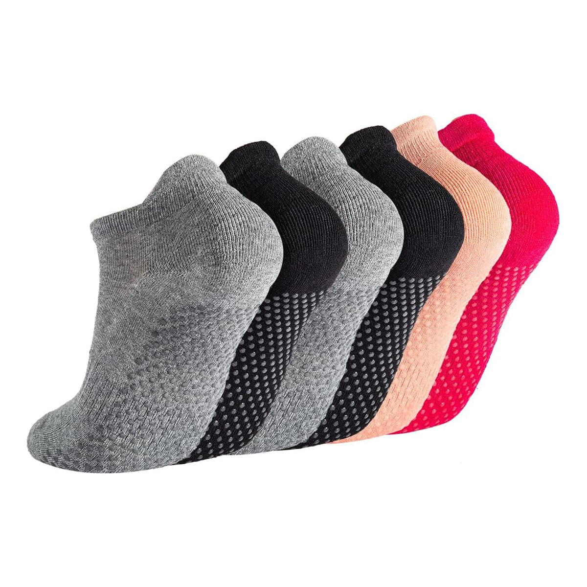 6 คู่ถุงเท้าโยคะสําหรับผู้หญิง - Pilates Yoga Grip Socks บทวิจารณ์และราคา