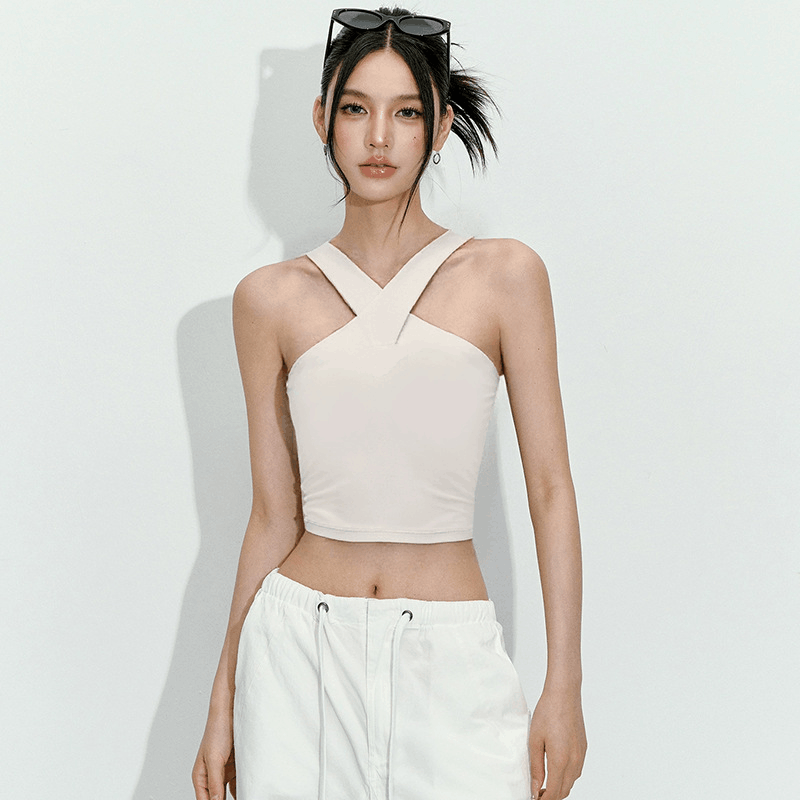 เสื้อกีฬาแบบผูกคอสำหรับผู้หญิง - Pilates Yoga Or บทวิจารณ์และราคา