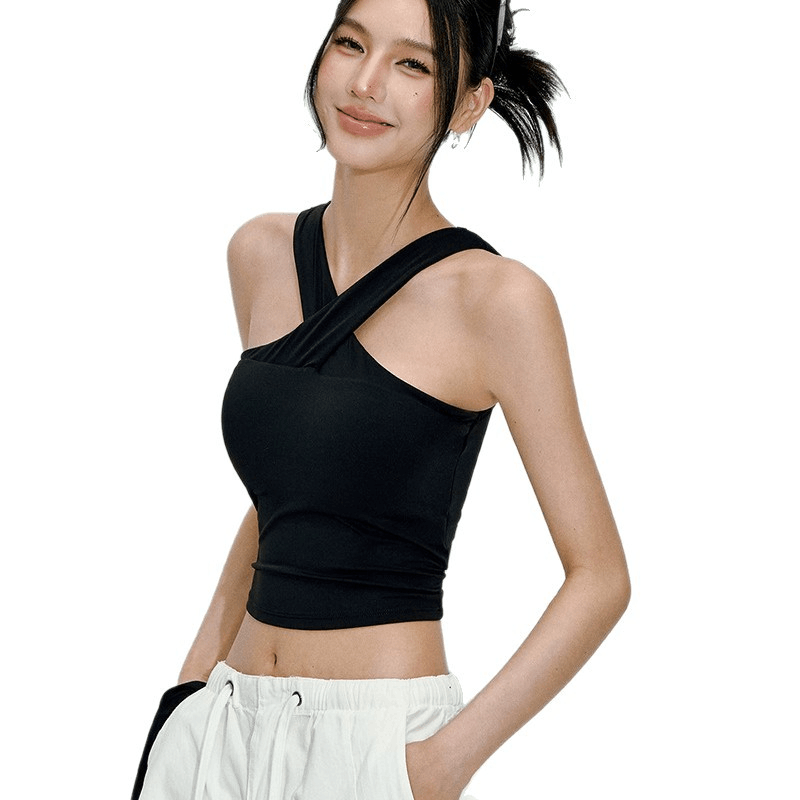 เสื้อกีฬาแบบผูกคอสำหรับผู้หญิง - Pilates Yoga Or บทวิจารณ์และราคา